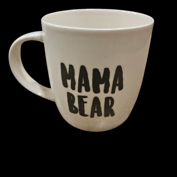 Black Red Plaid Mama Bear 12 oz Coffee Lodge Mug by Tag Stoneware - Picture 3 of 7